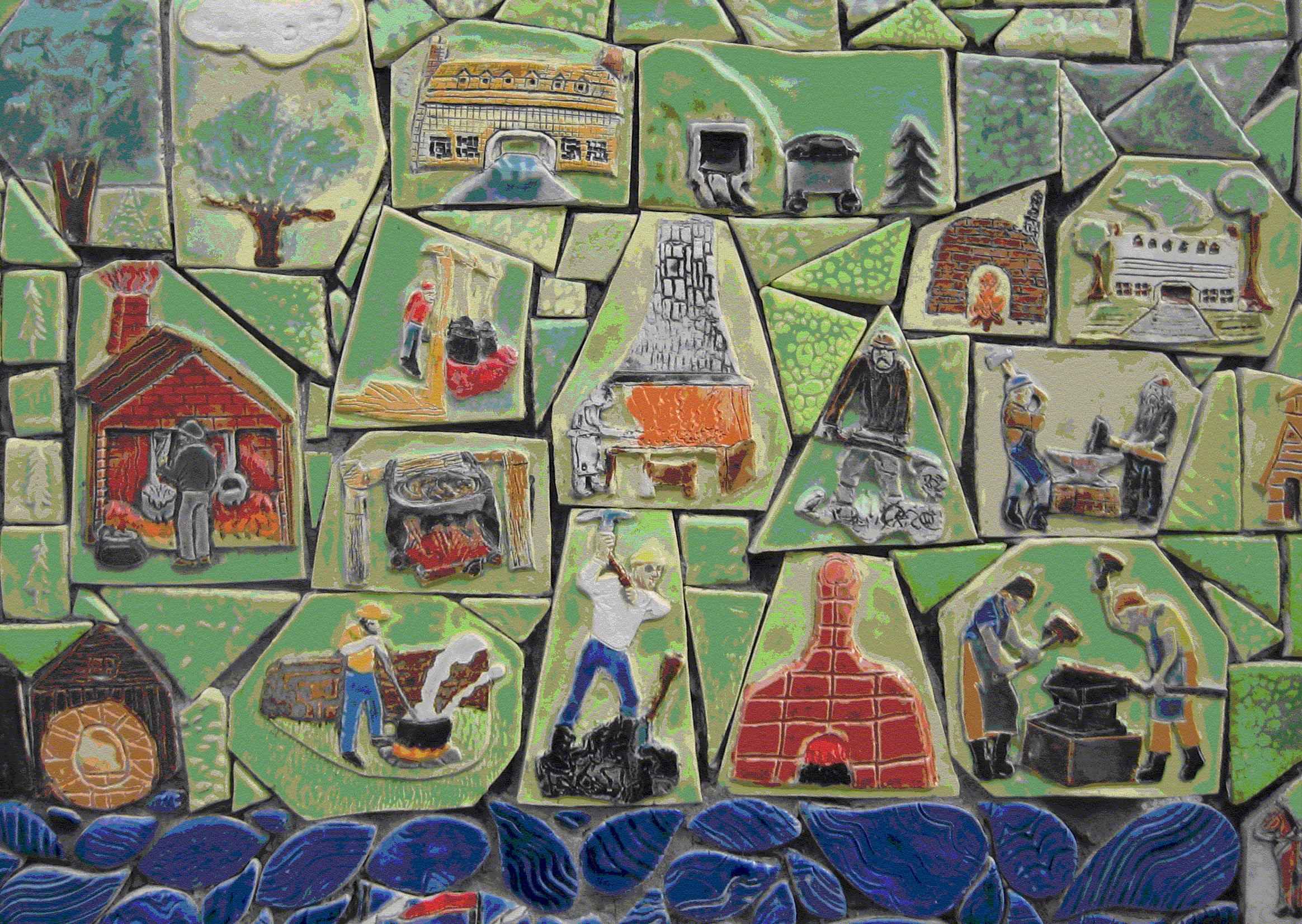 tiles in mosaic