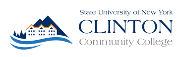 Clinton Community College Logo with building with orange roof